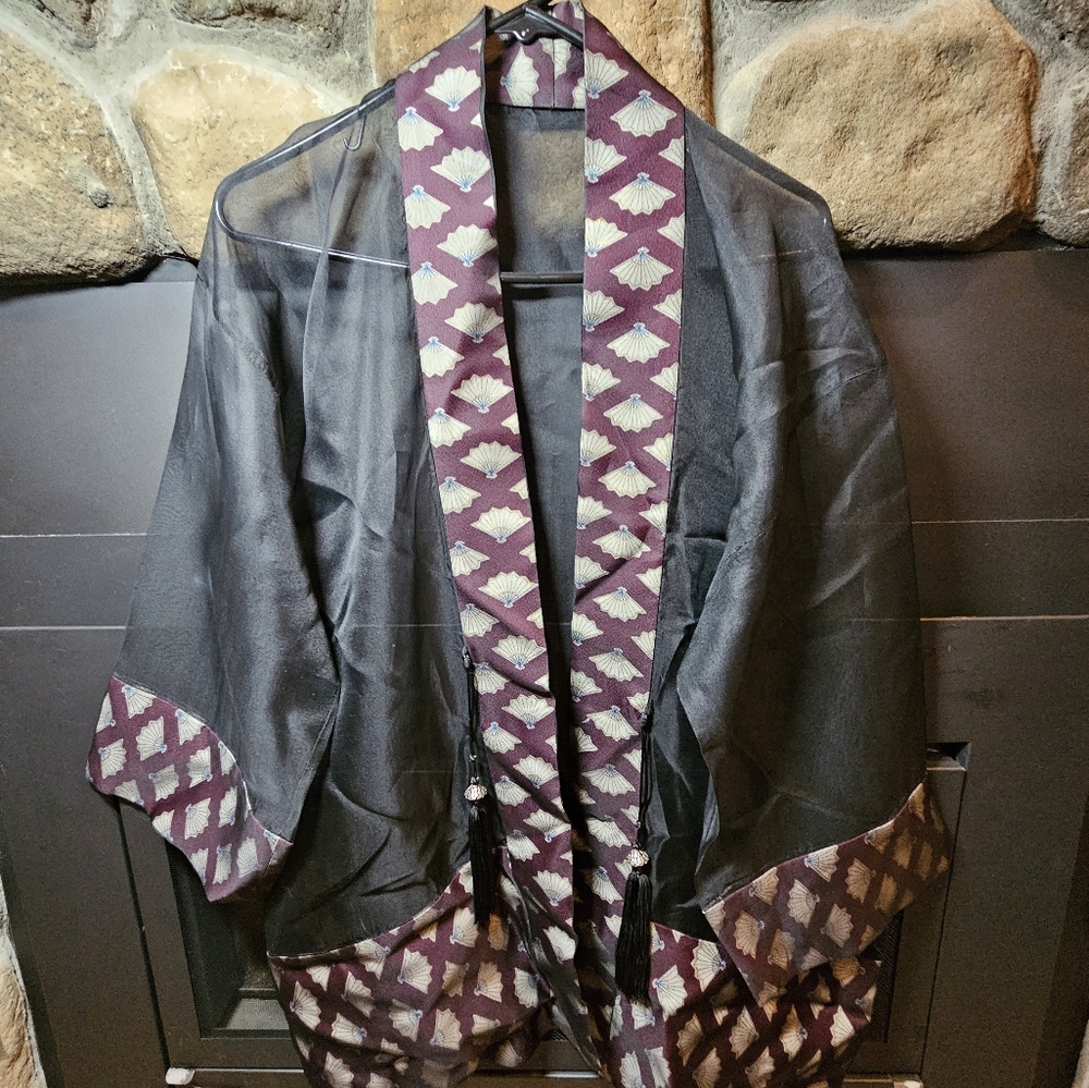 Asian flare short kimono